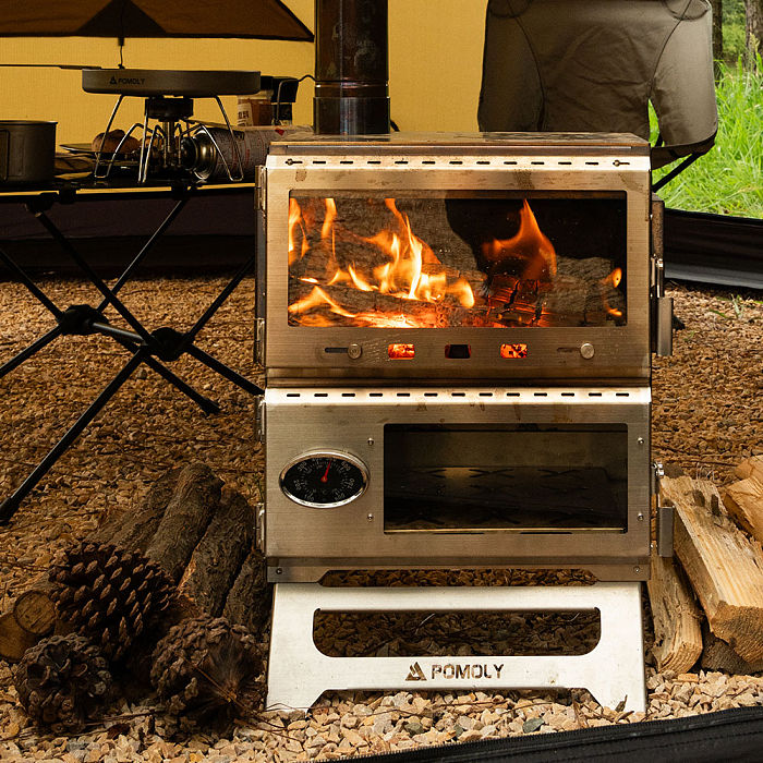 Baker Hot Tent Oven Stove | Portable Oven Tent Wood Stove | POMOLY New Arrival 2024