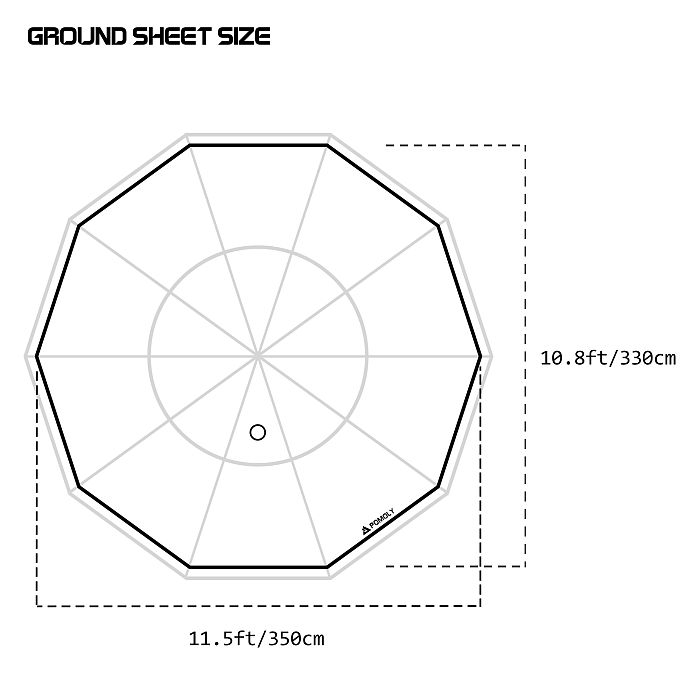 【Pre Order】Circle 6 | Outdoor Hot Tent | Bell-Shaped Camping Hot Tent POMOLY New Arrival 2024
