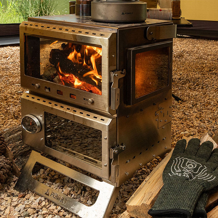 Baker Hot Tent Oven Stove | Portable Oven Tent Wood Stove | POMOLY New Arrival 2024