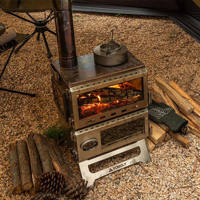 Baker Hot Tent Oven Stove | Portable Oven Tent Wood Stove | POMOLY New Arrival 2024
