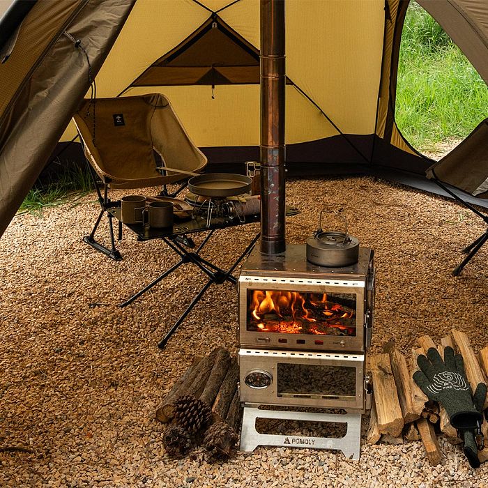 Baker Hot Tent Oven Stove | Portable Oven Tent Wood Stove | POMOLY New Arrival 2024