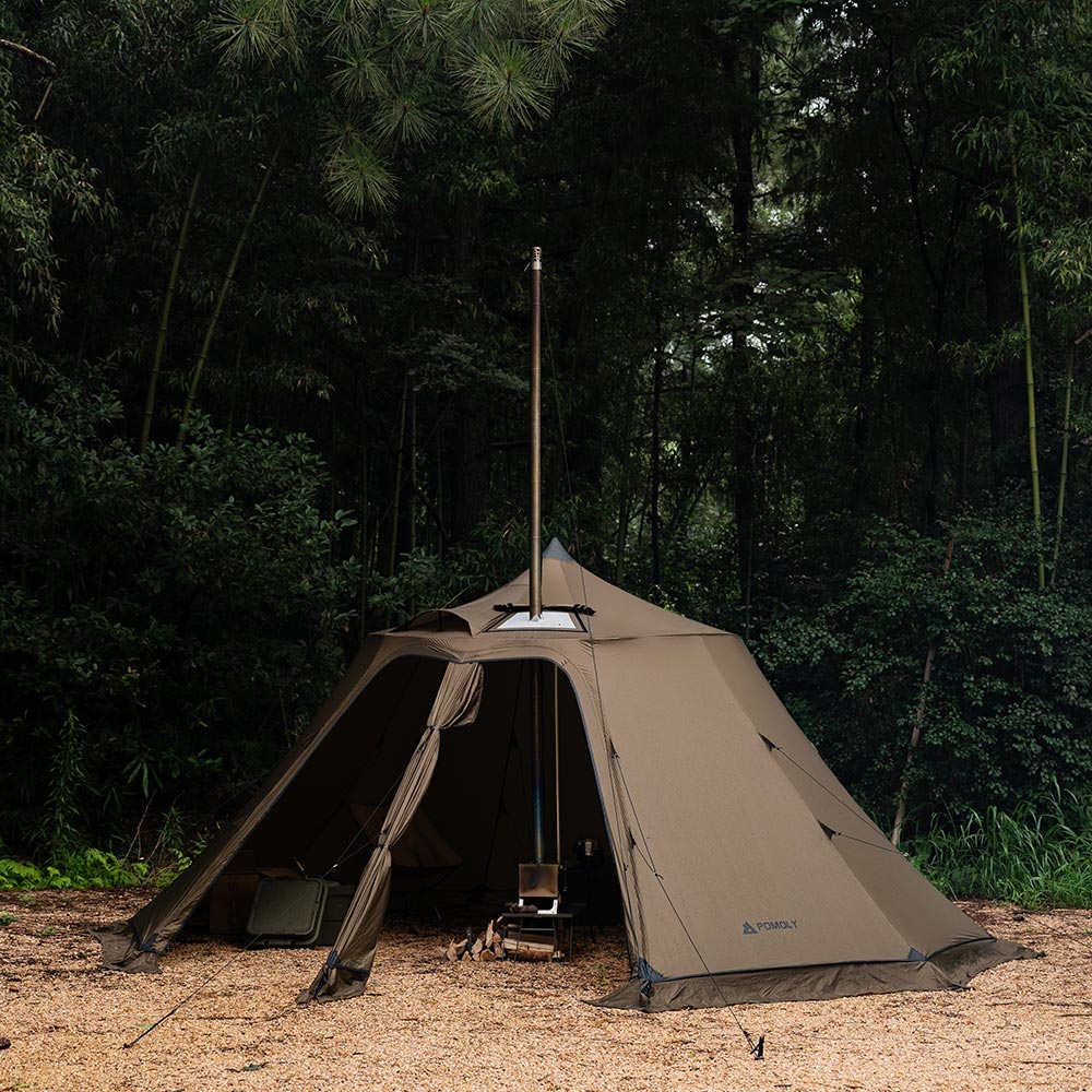 Circle 6 Wood Stove Tent | Camping Hot Tent | POMOLY New Arrival 2023