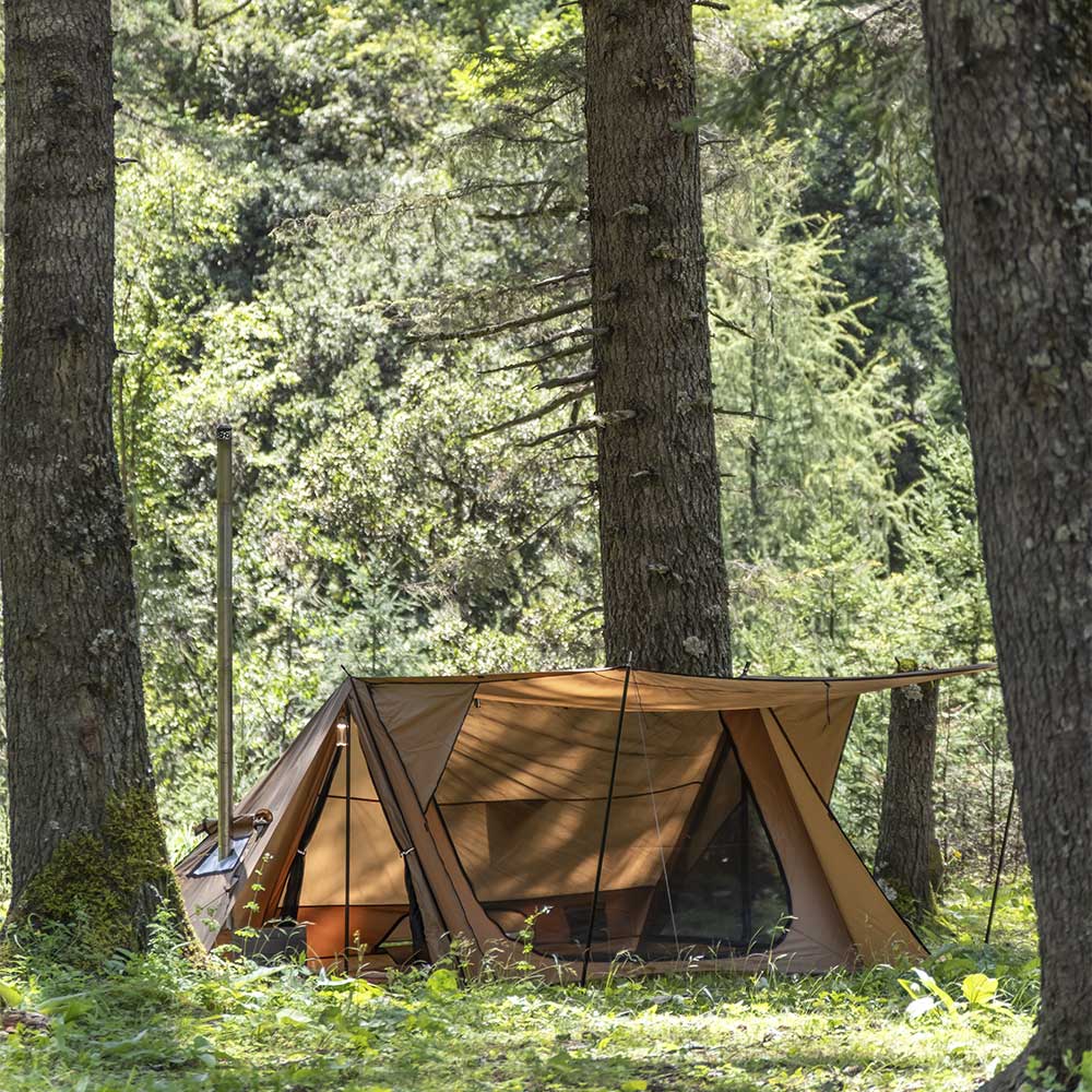 POMOLY  STOVEHUT 70 サンセットイエロー STOVEHUT 70 3.0 Shelter Hot Tent | Camping Baker Style