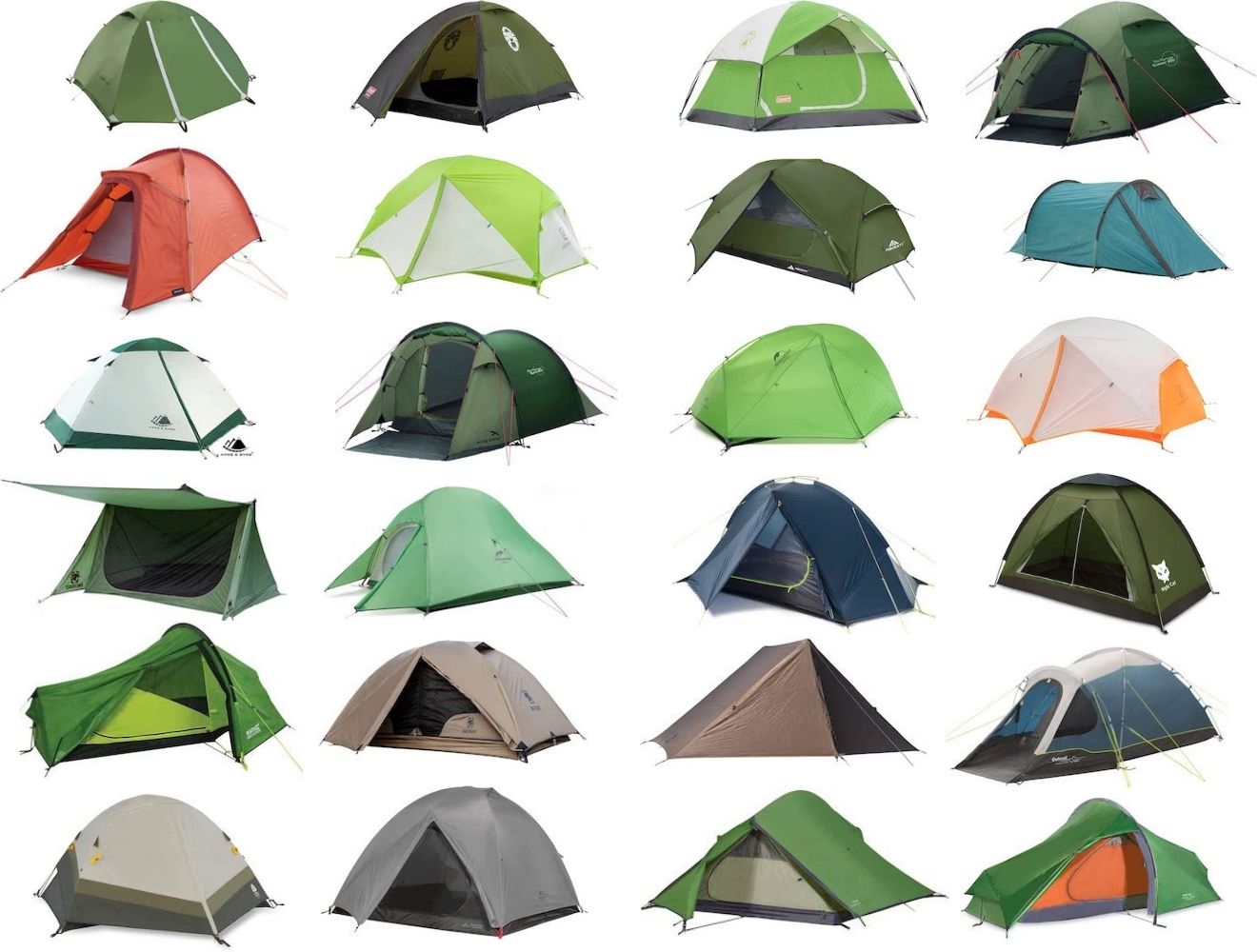 What Are The 4 Types Of Tents