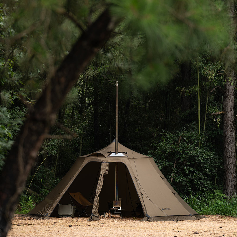 POMOLY Circle 6 ワンポールテント Circle 6 Wood Stove Tent | Camping Hot Tent | POMOLY New Arrival 2023