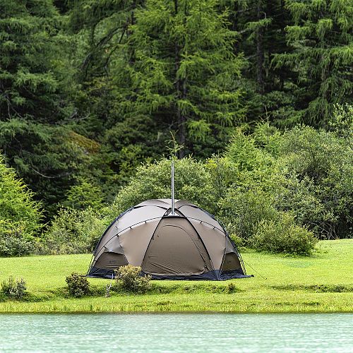 POMOLY Dome X6 | Round Tent Large Freestanding Tent 4-6 Person Family Hot Tent Camping