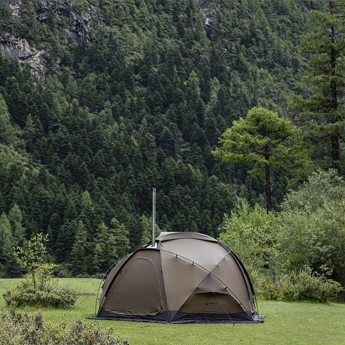 POMOLY Dome X6 | Round Tent Large Freestanding Tent 4-6 Person Family Hot Tent Camping