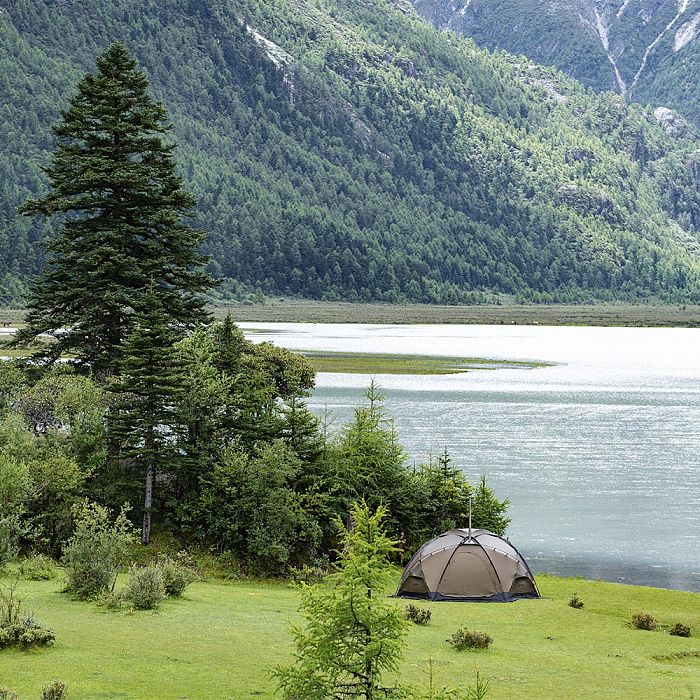 POMOLY Dome X6 | Round Tent Large Freestanding Tent 4-6 Person Family Hot Tent Camping