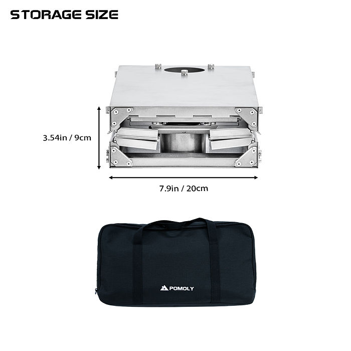 POMOLY Fold X | Titanium Wood Stove | Fastfold Tent Stove | POMOLY New Arrival 2024