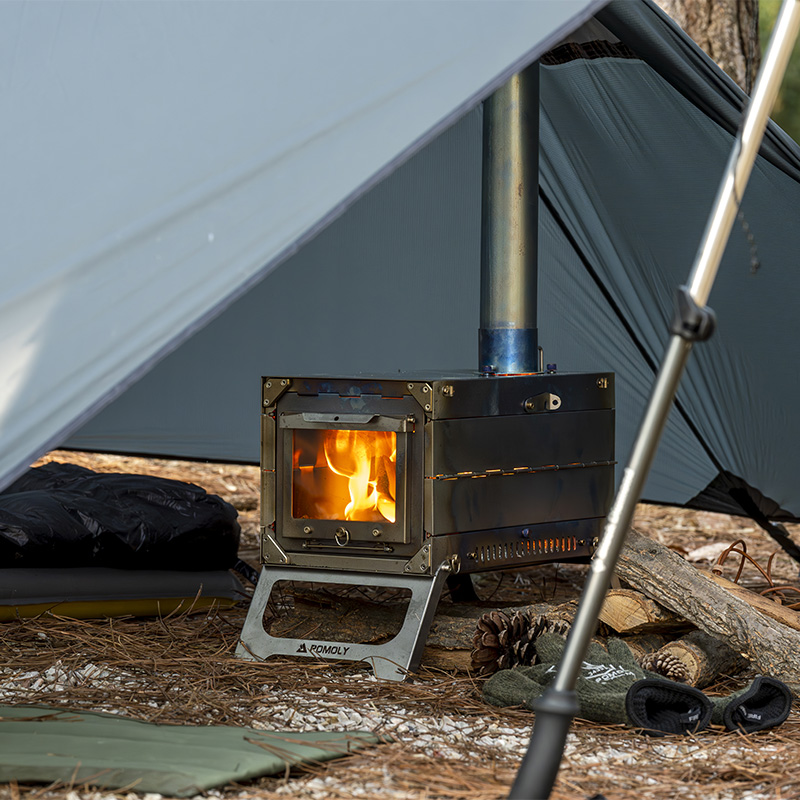 Fold X Titanium Wood Stove | Fastfold Tent Stove | POMOLY New
