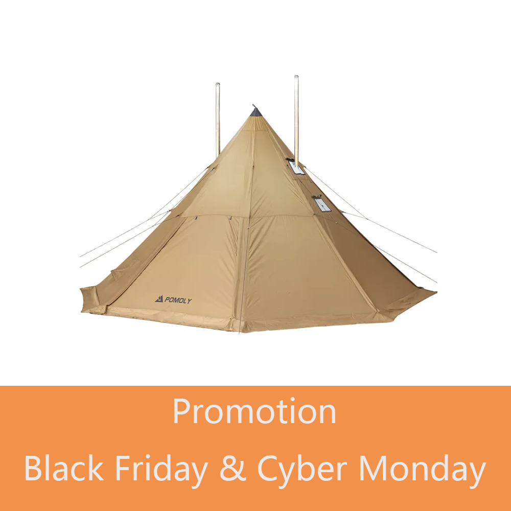 Bromance 70 Teepee Hot Tent for 4-6 Person | POMOLY 2022 New Series