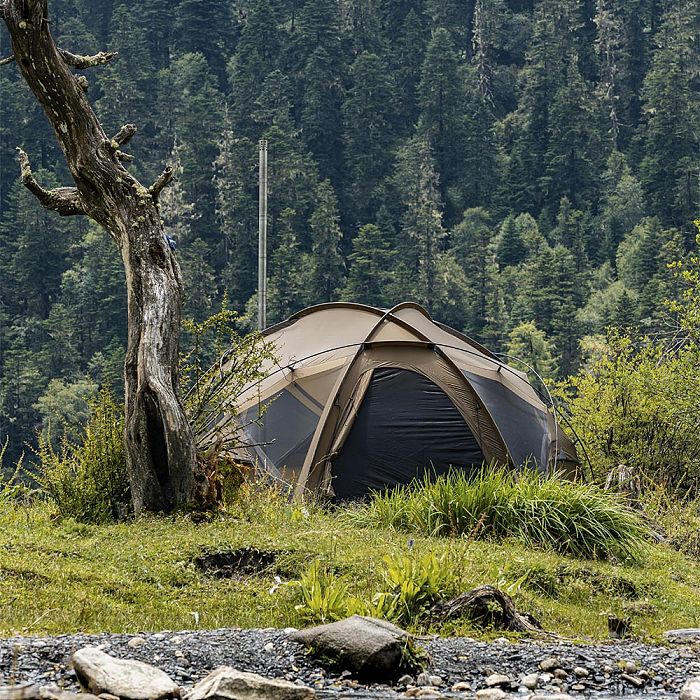 POMOLY Dome X6 Pro | Camping Round Tent 4-6 Person Large Family Freestanding Hot Tent