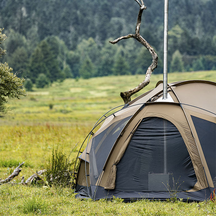 POMOLY Dome X6 Pro | Camping Round Tent 4-6 Person Large Family Freestanding Hot Tent