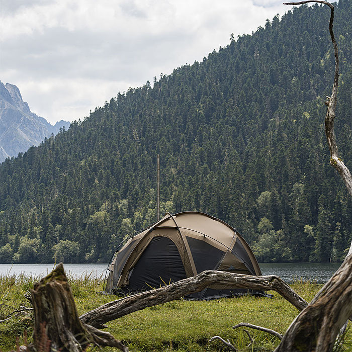 POMOLY Dome X6 Pro | Camping Round Tent 4-6 Person Large Family Freestanding Hot Tent