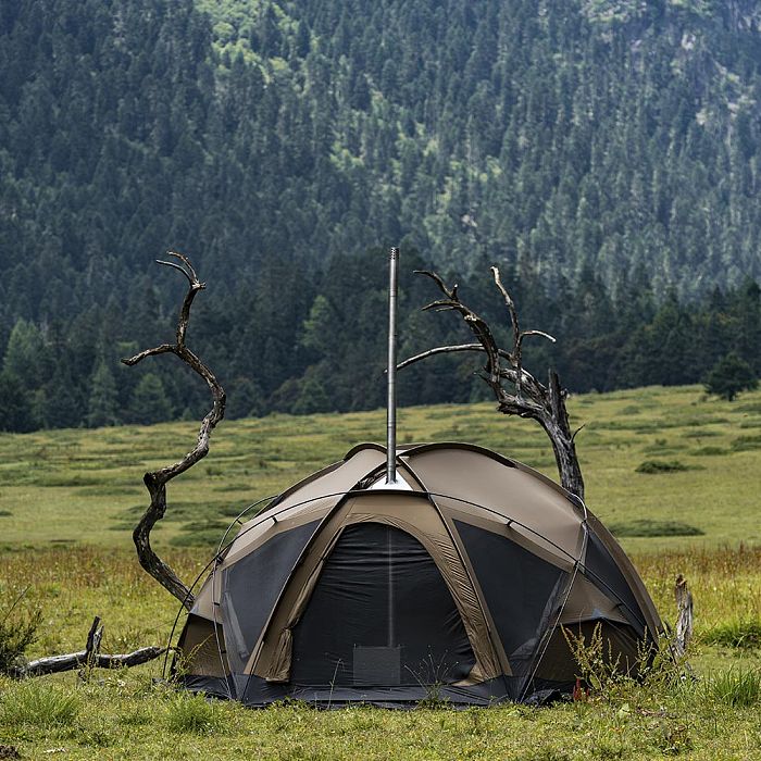 POMOLY Dome X6 Pro | Camping Round Tent 4-6 Person Large Family Freestanding Hot Tent