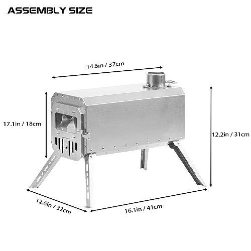 Traveller Wood Stove | Ultralight Titanium Stove | POMOLY New Arrival 2024