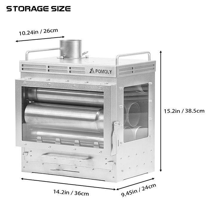 Dweller Max Ti 3 | Titanium Wood Stove | POMOLY New Arrival 2025