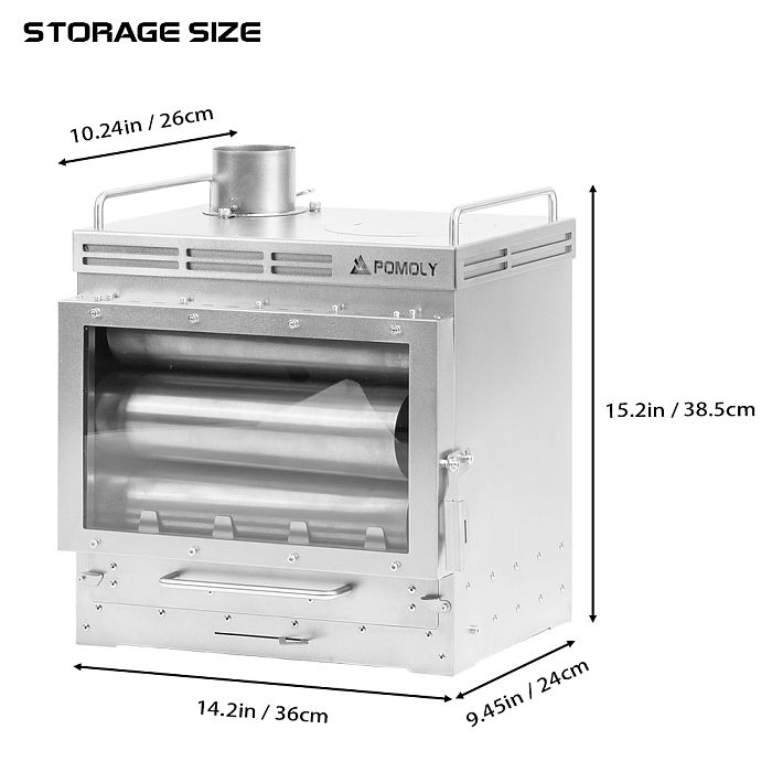 Dweller Ti Max | Titanium Wood Stove | POMOLY New Arrival 2025