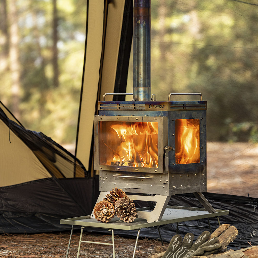 Dweller Max Ti 3 Tent Stove | Camping Fireplace for Hot Tent