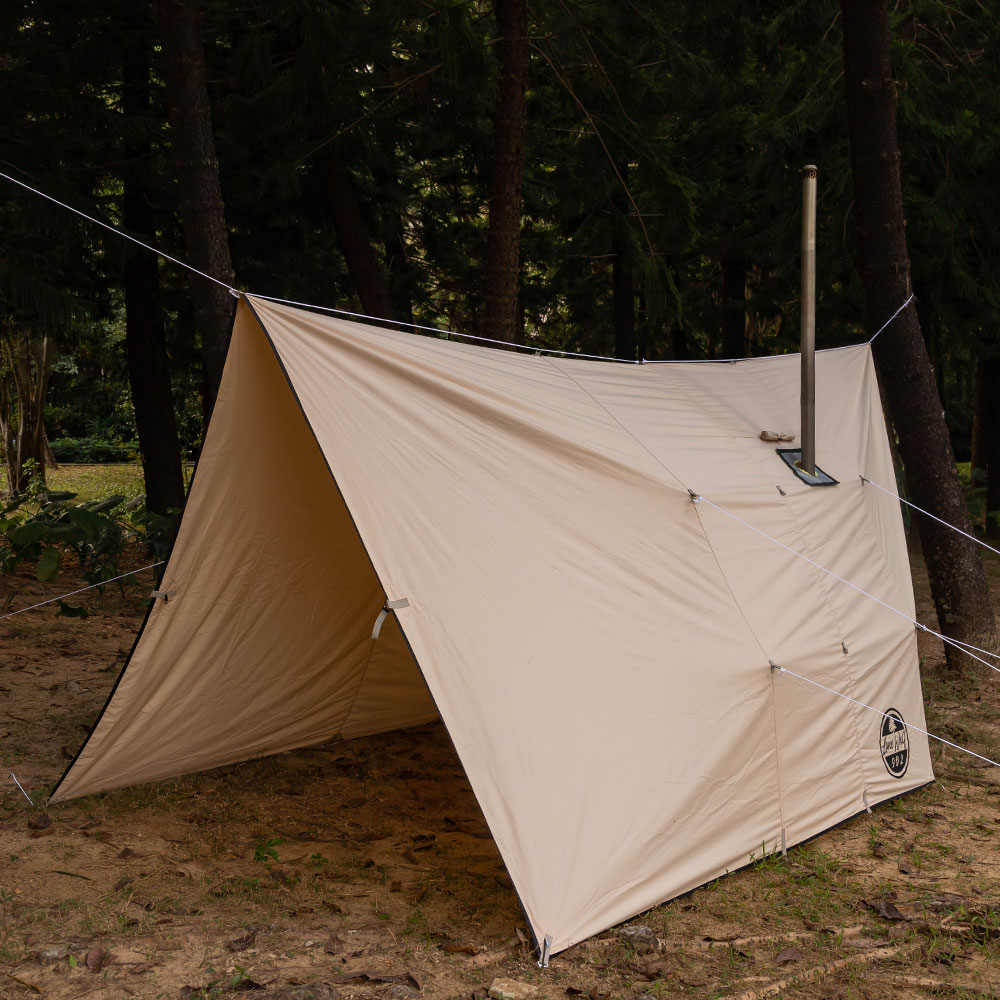 Rhombus Hammock Hot Tent | Canvas Hammock Tarp with Stove Jack