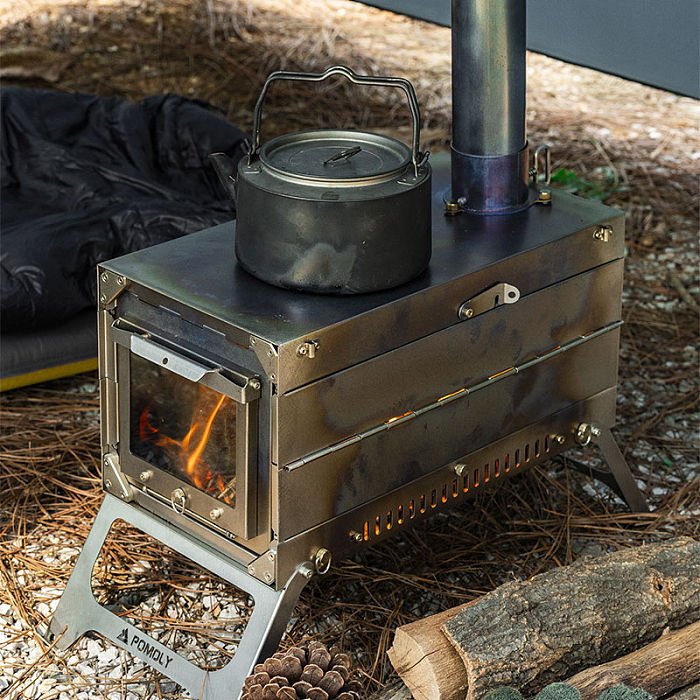 【MC】 POMOLY Fold X | Titanium Wood Stove | Fastfold Tent Stove | POMOLY New Arrival 2023