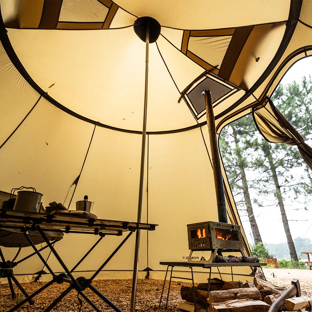 Circle 6 Wood Stove Tent | Camping Hot Tent | POMOLY New Arrival 2023