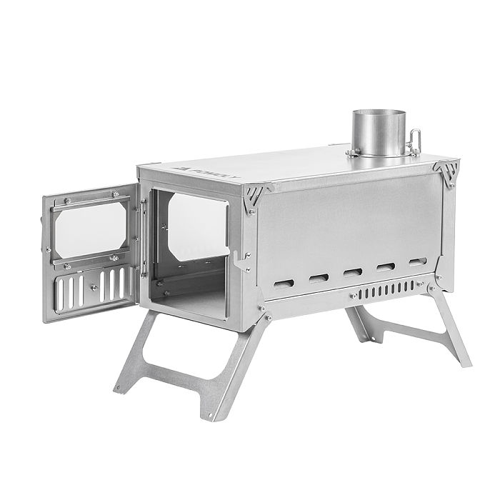 【MC】 T-Brick 2.0 | Portable Titanium Wood Stove for Hot Tent Camping | POMOLY 2023 New Arrival | In Stock