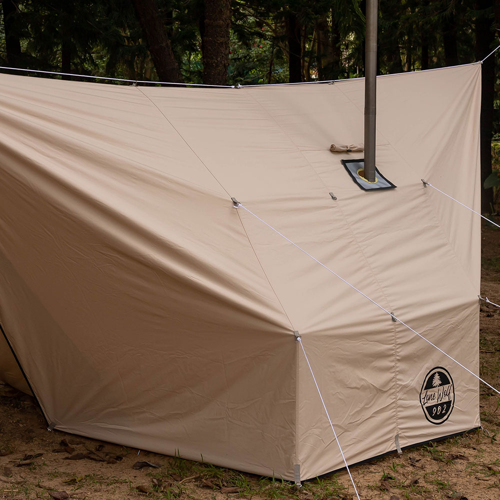 Rhombus Hammock Hot Tent | Canvas Hammock Tarp with Stove Jack