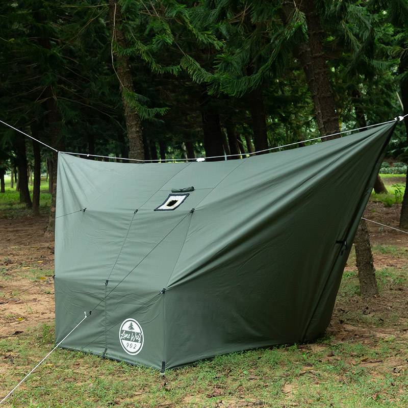 Rhombus Hammock Hot Tent | Canvas Hammock Tarp with Stove Jack