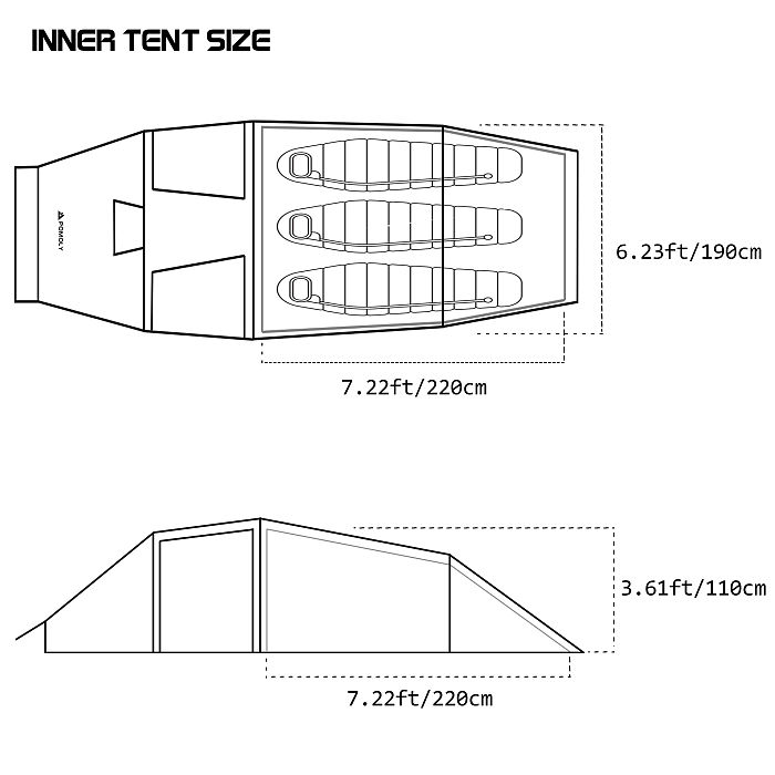 【Pre Order】Locomotive 3 Tunnel Tent with Chimney | POMOLY New Arrival 2024