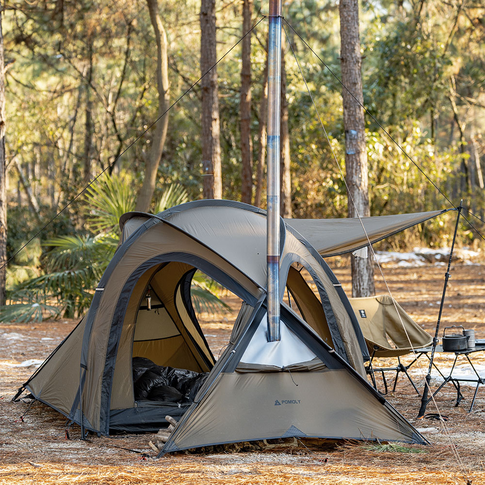 Best Wood Stove Tent | POMOLY LEO 2 Camping Stove Tent for