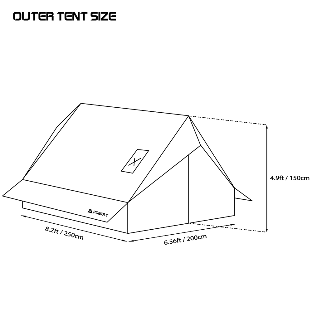 Camping Fort Tent | POMOLY Chalet 70 Pro | Best Shelter Hot Tent