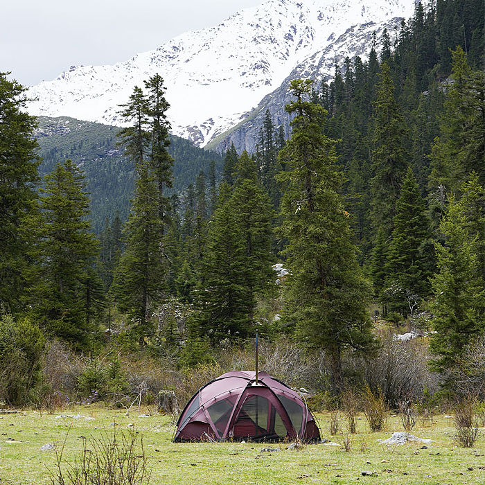 POMOLY Dome X6 Pro | Dome Tent for Camping Family Freestanding Tent Large Round Tent 4-6 Person Hot Tent