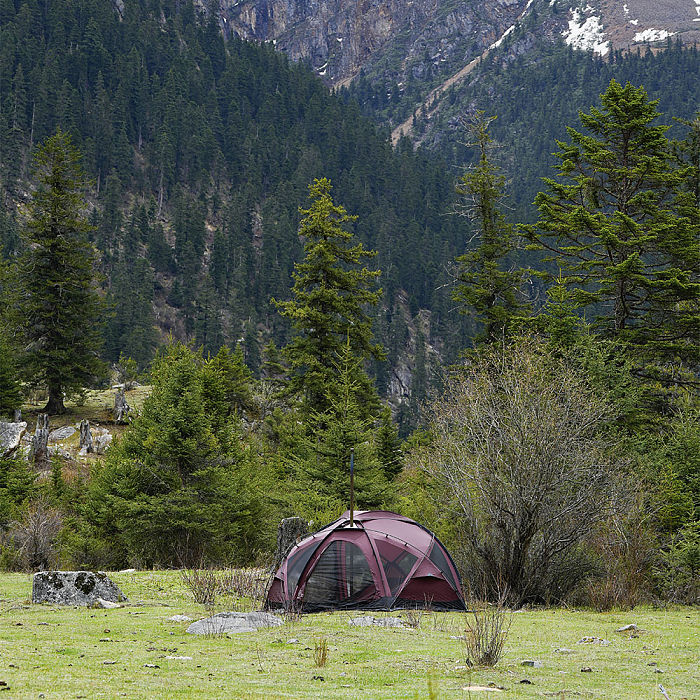 POMOLY Dome X6 Pro | Dome Tent for Camping Family Freestanding Tent Large Round Tent 4-6 Person Hot Tent