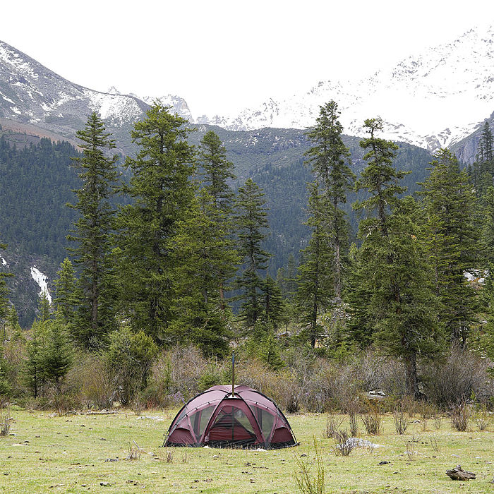 POMOLY Dome X6 Pro | Dome Tent for Camping Family Freestanding Tent Large Round Tent 4-6 Person Hot Tent