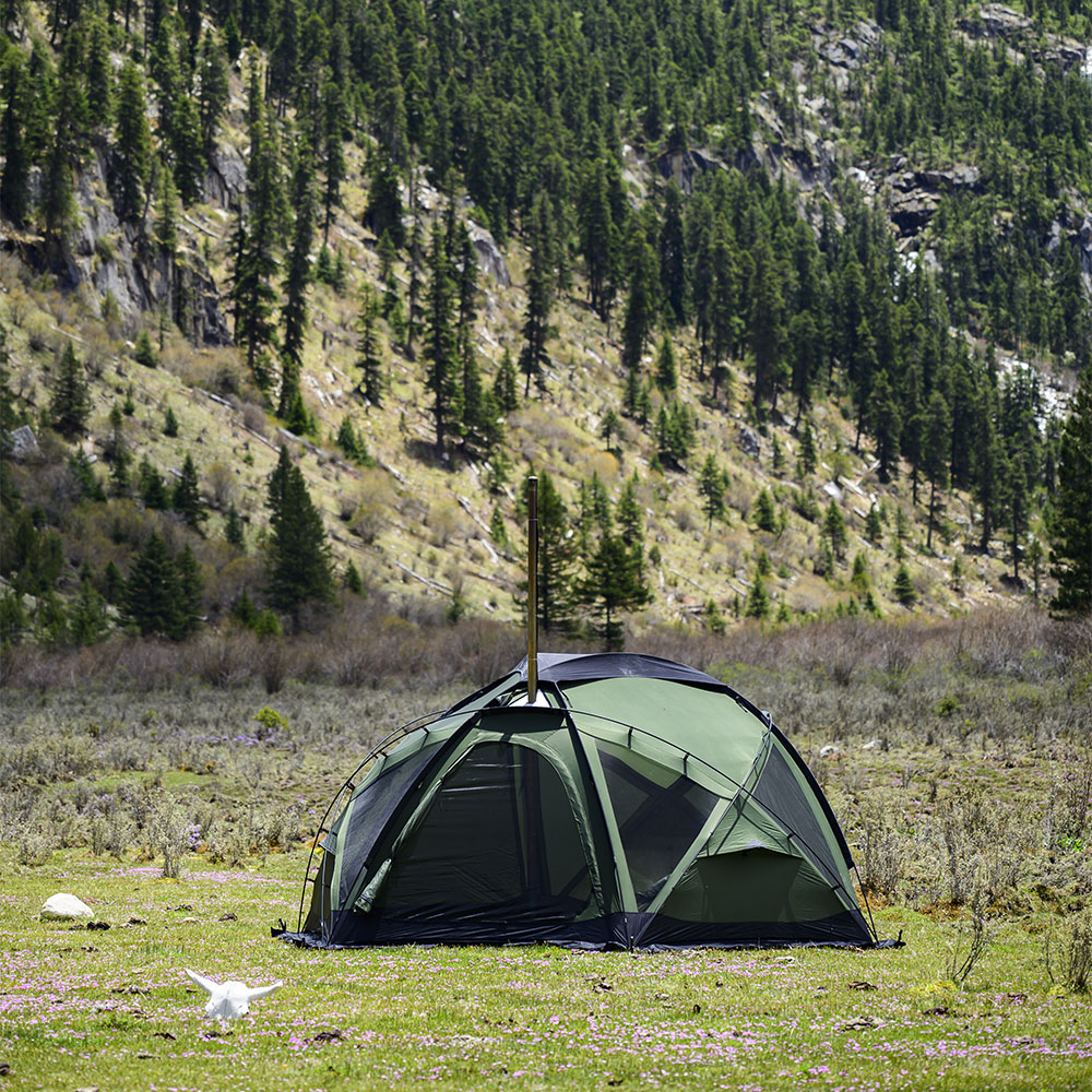 POMOLY Dome X6 Pro (Green) Round Tent for Camping Large Dome Tent