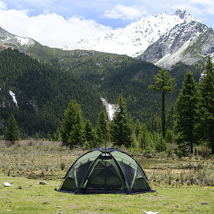 【Pre Order】POMOLY Dome X6 Pro | Round Tent for Camping Large Dome Tent Freestanding Tent for Family 4-6 Person Hot Tent