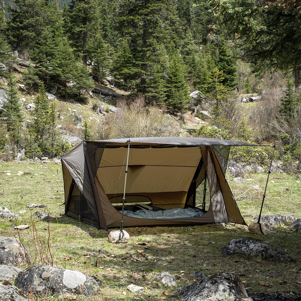 POMOLY STOVEHUT テント STOVEHUT Shelter Hot Tent | Camping Baker Style Shelter Tent With