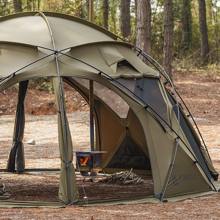 POMOLY Sphere X8 | Freestanding Dome Camping Hot Tent 8P | POMOLY New Arrival 2025