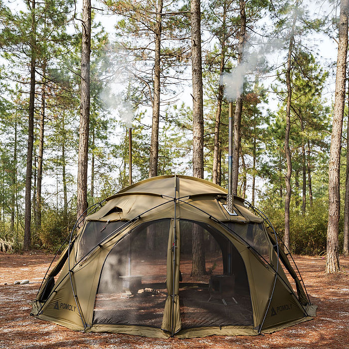 POMOLY Sphere X8 | Freestanding Dome Camping Hot Tent 8P | POMOLY New Arrival 2025