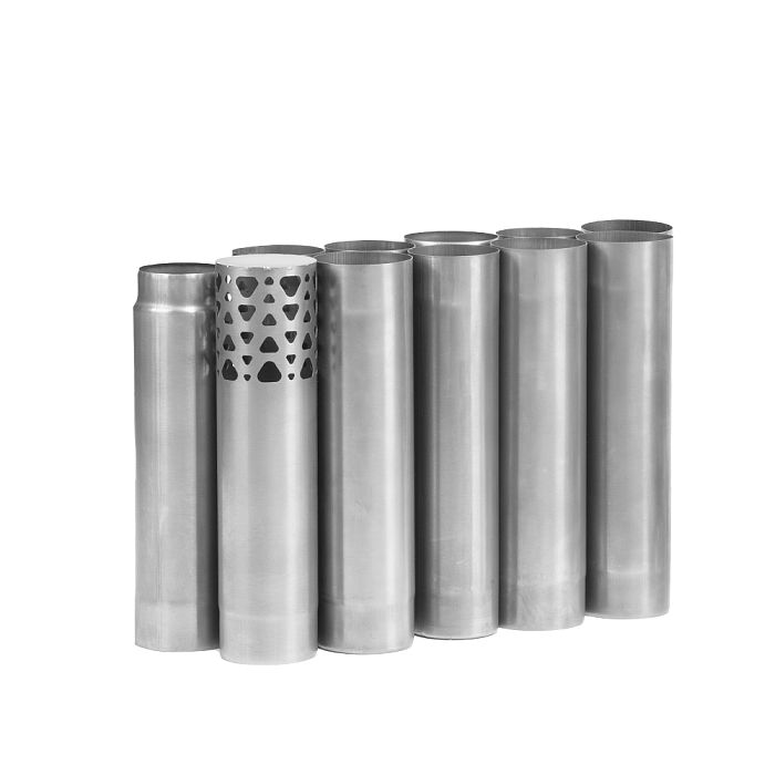 【Pre Order】Φ2.76in - 3in (Φ70mm - 76mm) Titanium Nested Pipe Set | Detachable Variable Diameter Chimney | POMOLY New Arrival 2025