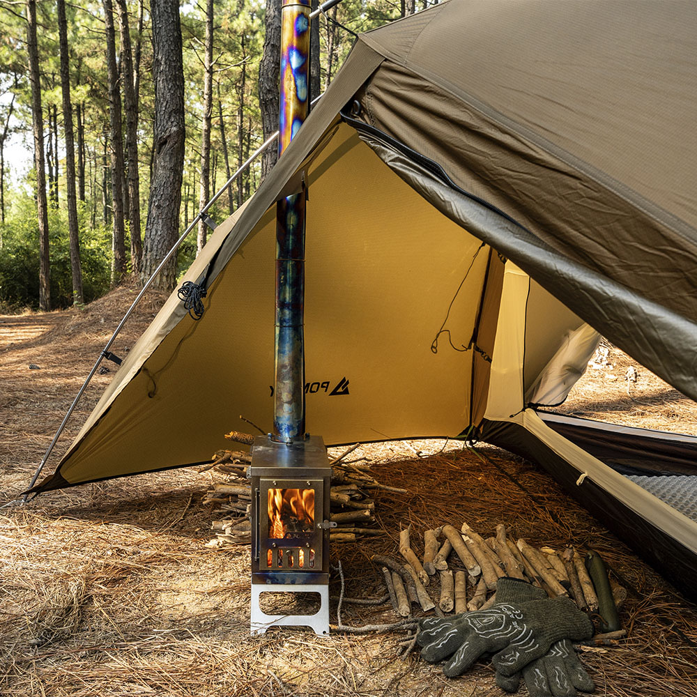 X-Ti Mini | Double-Fold Titanium Wood Stove | POMOLY New Arrival 2025