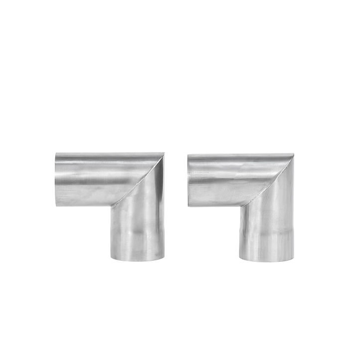 45 / 90 Degree Titanium Chimney Section | Φ2.76in x 2 Sections (Φ7cm) Titanium Stove Pipe for Wood Stove | POMOLY