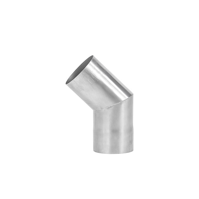 45 / 90 Degree Titanium Chimney Section | Φ2.76in x 2 Sections (Φ7cm) Titanium Stove Pipe for Wood Stove | POMOLY