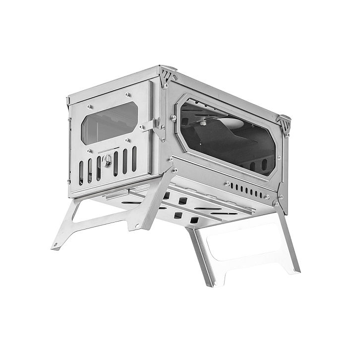 【Limited Deals】T-Brick Mini 2.0 | Portable Titanium Wood Stove for Solo Hot Tent Camping | POMOLY New Arrival