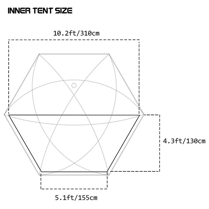 【Limited Deals】POMOLY Dome X4 | Freestanding Tent Dome Hot Tent Large Round Tent 2-4 Person Family Tent