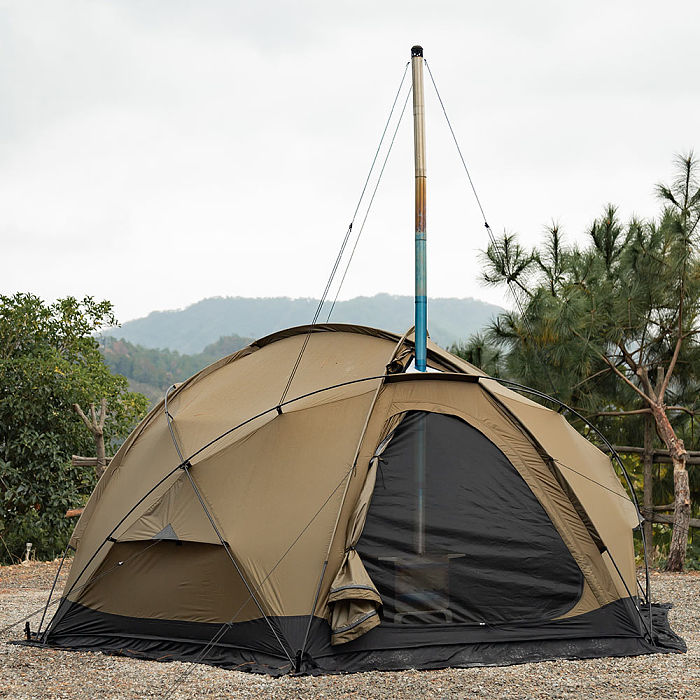 【Limited Deals】POMOLY Dome X4 | Freestanding Tent Dome Hot Tent Large Round Tent 2-4 Person Family Tent