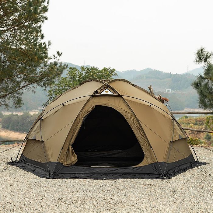 【Limited Deals】POMOLY Dome X4 | Freestanding Tent Dome Hot Tent Large Round Tent 2-4 Person Family Tent