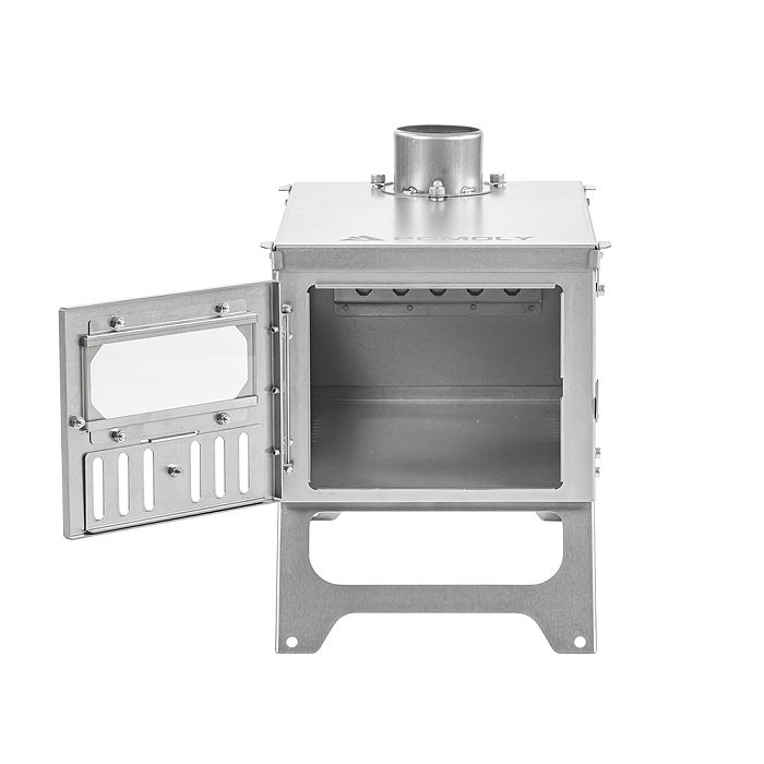 【Limited Deals】T-Brick Mini 2.0 | Portable Titanium Wood Stove for Solo Hot Tent Camping | POMOLY New Arrival