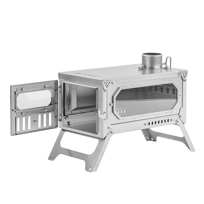 【Limited Deals】T-Brick Mini 2.0 | Portable Titanium Wood Stove for Solo Hot Tent Camping | POMOLY New Arrival